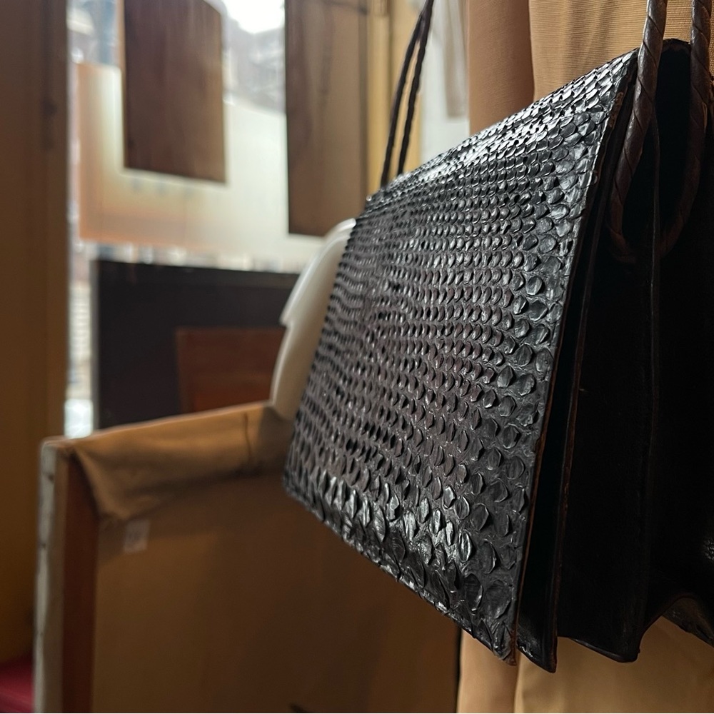 1980’s Genuine Black Snakeskin Purse